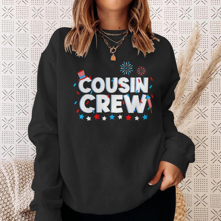 Cousin Crew 4Th Of July Patriotic American Family Ing Sweatshirt Gifts for Her