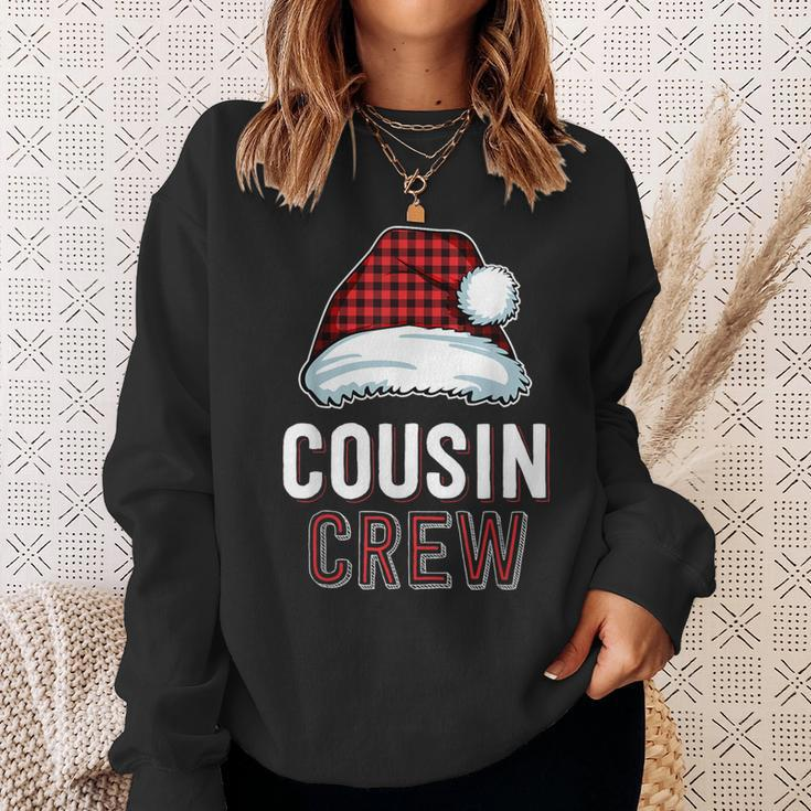 Cousin Crew Red Buffalo Plaid Family Matching Christmas Sweatshirt Gifts for Her