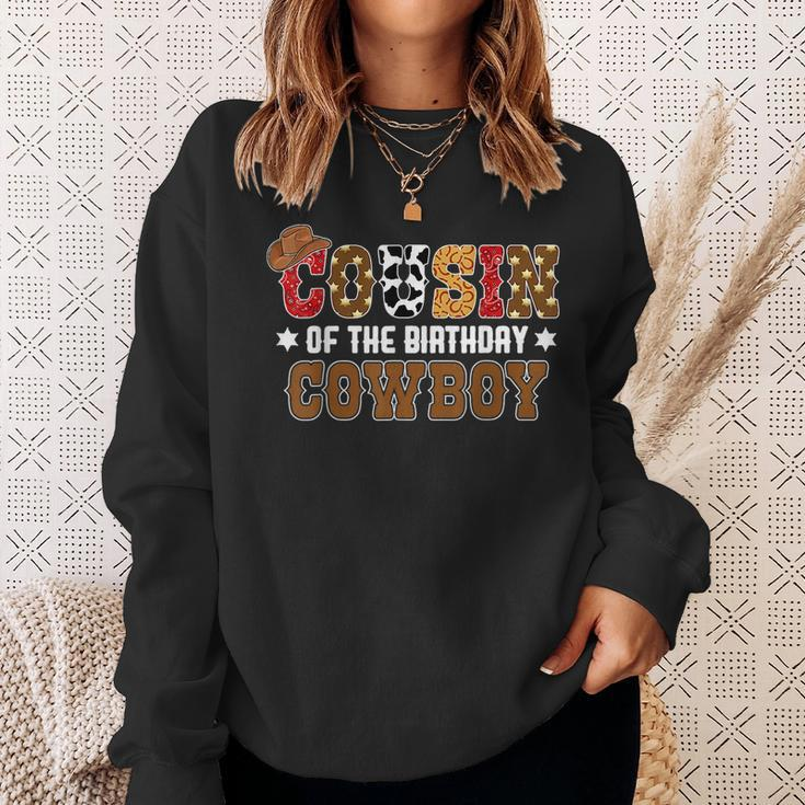 Cousin First Birthday Cowboy Western Rodeo Party Matching Sweatshirt Gifts for Her