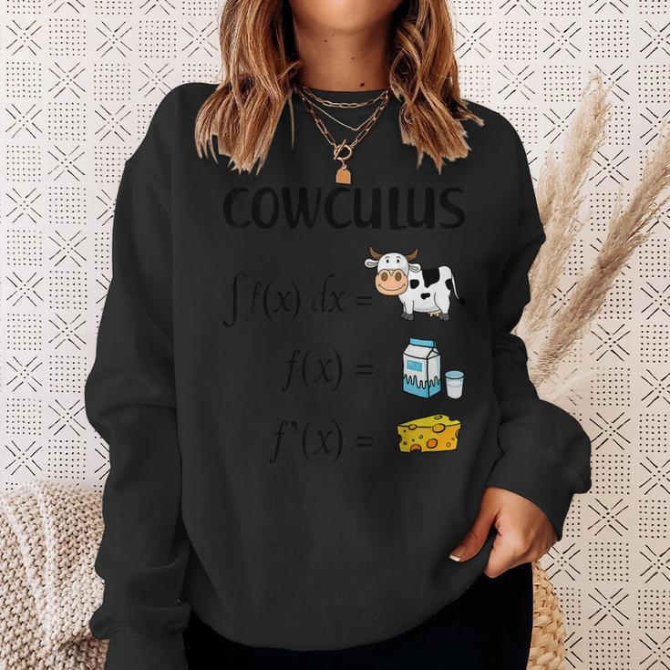 Cowculus Cow Milk Cheese Calculus Math Lovers Sweatshirt Gifts for Her