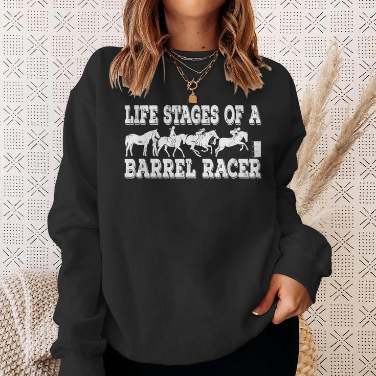 Cowgirl Life Stages Of A Barrel Racer Barrel Racing Sweatshirt Gifts for Her