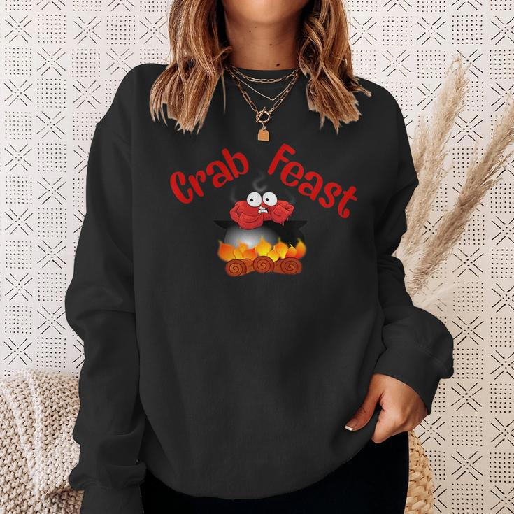 Crab Feast Funny Sweatshirt Gifts for Her