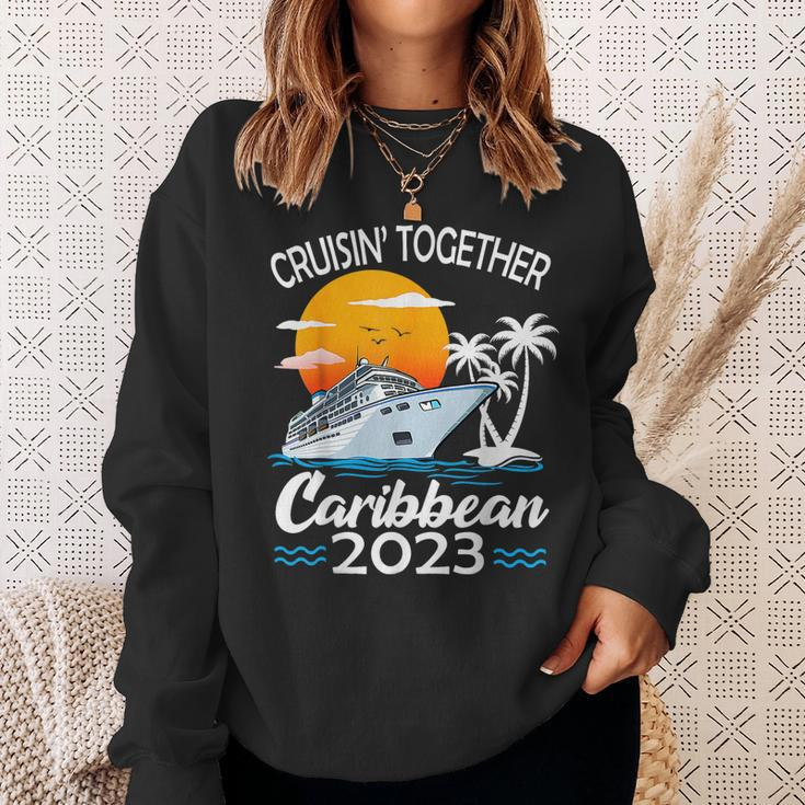 Cruisin Together Caribbean Cruise 2023 Family Vacation Sweatshirt Gifts for Her