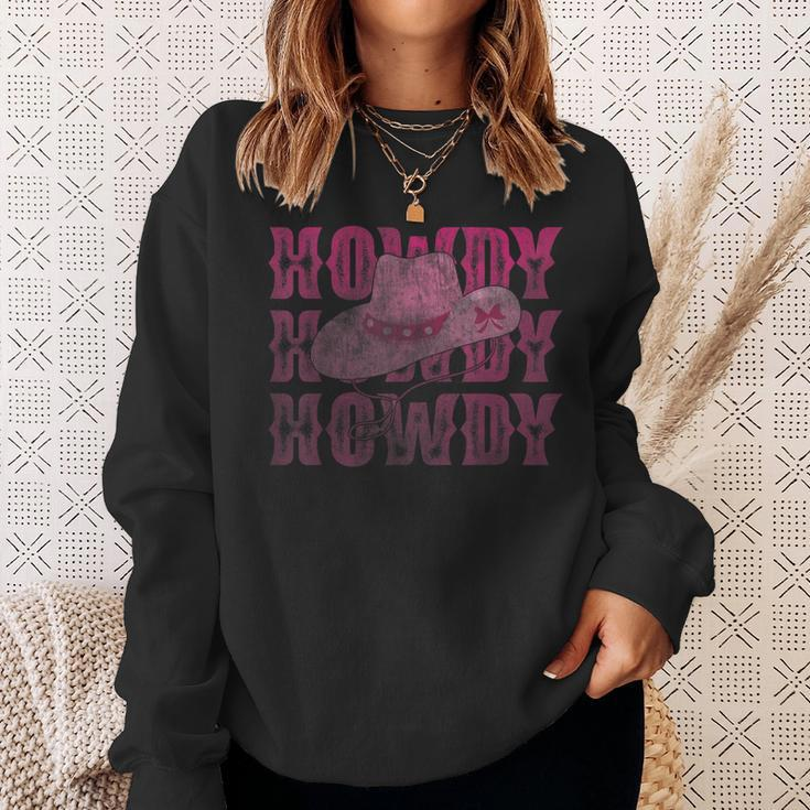 Cute Howdy Rodeo Western Country Southern Cowgirl Hats Sweatshirt Gifts for Her