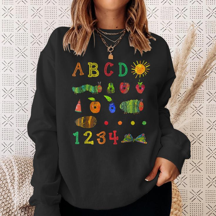 Cute Hungry Caterpillar Transformation Back To School Sweatshirt Gifts for Her