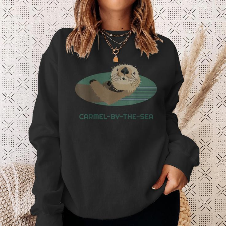 Cute Otter Carmel-By-The-Sea California Coast Resident Sweatshirt Gifts for Her