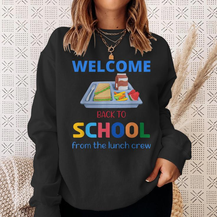 Cute Welcome Back To School From The Lunch Crew Lunch Lady Sweatshirt Gifts for Her