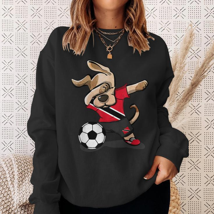 Dabbing Dog Trinidad And Tobago Soccer Jersey Football Lover Sweatshirt Gifts for Her