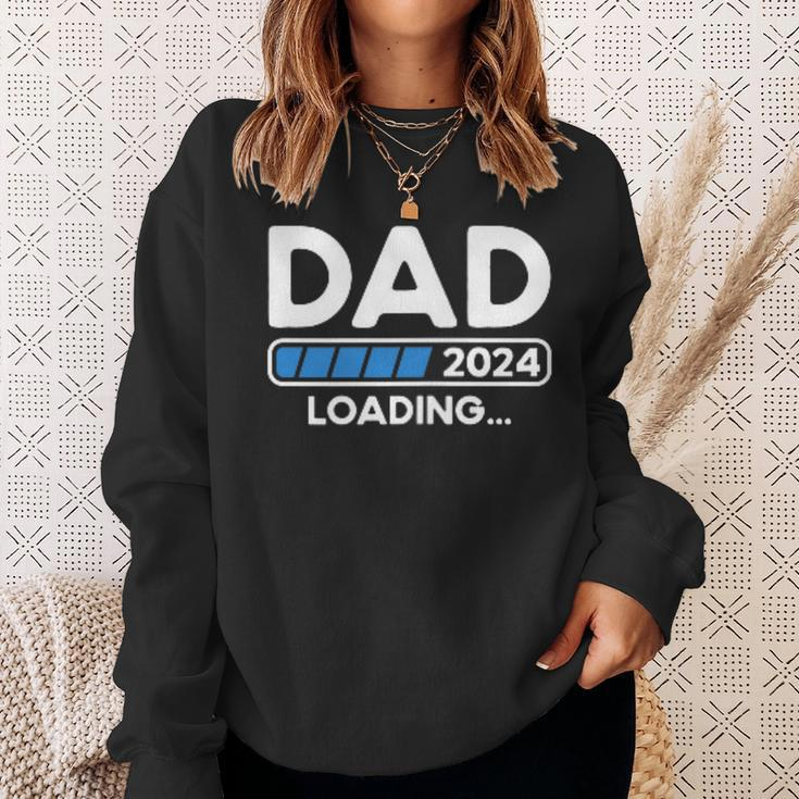 Dad 2024 Loading Pregnancy 2024 Father To Be Soon To Be Dad Sweatshirt Gifts for Her