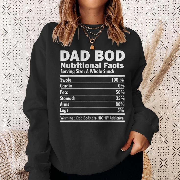 Dad Bod Nutritional Facts Funny Gifts For Dad Sweatshirt Gifts for Her