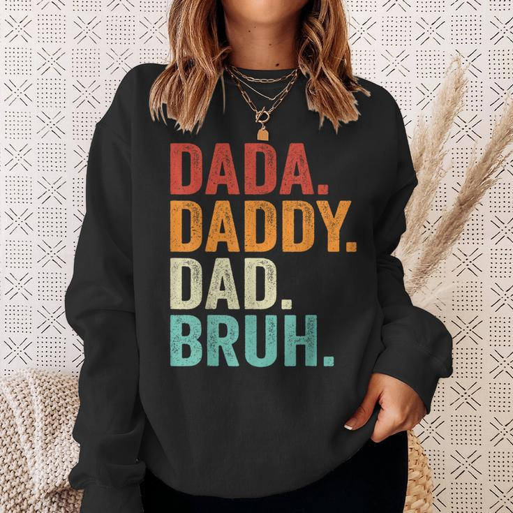 Dada Daddy Dad Bruh Father Fathers Day Vintage Funny Sweatshirt Gifts for Her