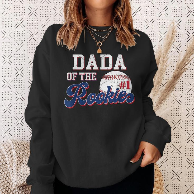 Dada Of Rookie 1 Years Old Team 1St Birthday Baseball Sweatshirt Gifts for Her