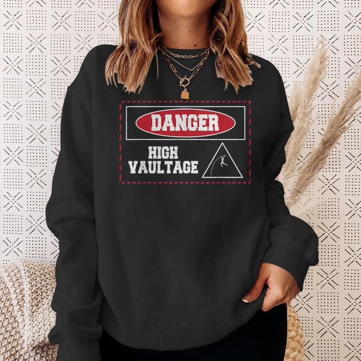 Danger High Vaultage Pole Vault Track And Field Jumping Sweatshirt Gifts for Her