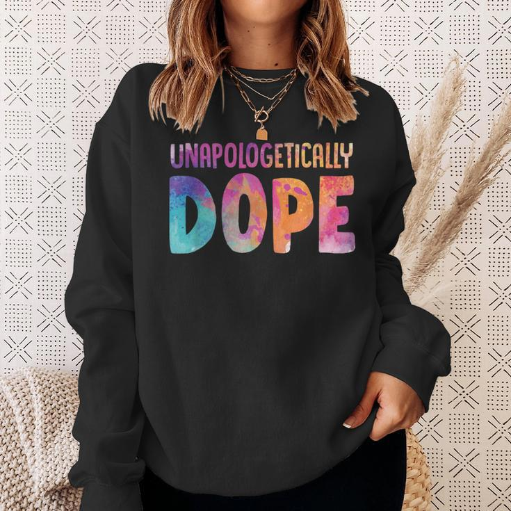 Dashiki Color Unapologetically Dope Melanin Christmas Sweatshirt Gifts for Her