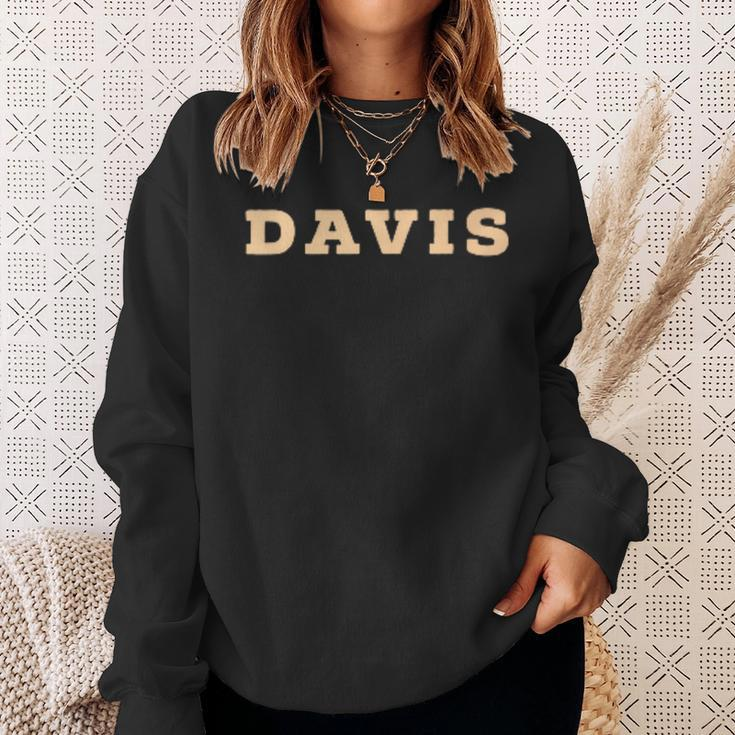 Davis In All Caps Davis Funny Gifts Sweatshirt Gifts for Her