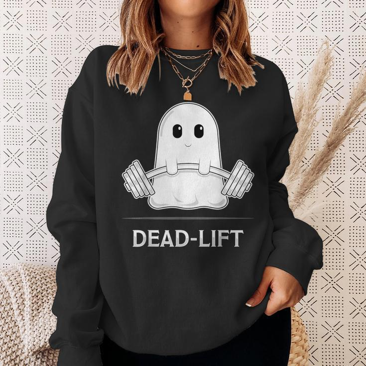 Deadlift Halloween Ghost Weight Lifting Workout Sweatshirt Gifts for Her