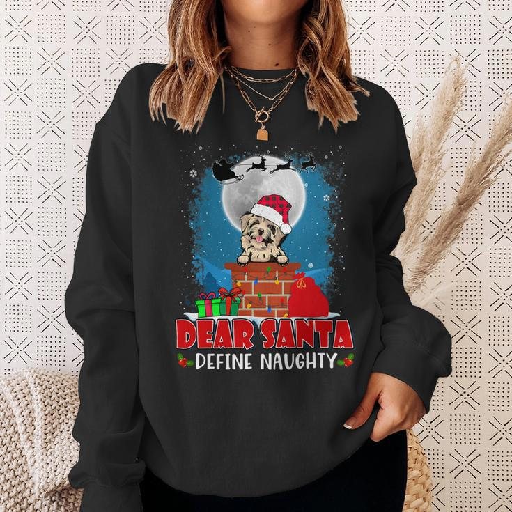 Dear Santa Define Naughty Havanese Dog Funny Christmas Sweatshirt Gifts for Her