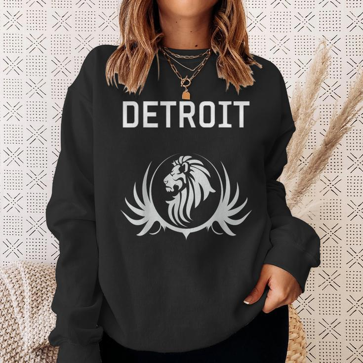 Detroit Football Fans Lions Sweatshirt Gifts for Her