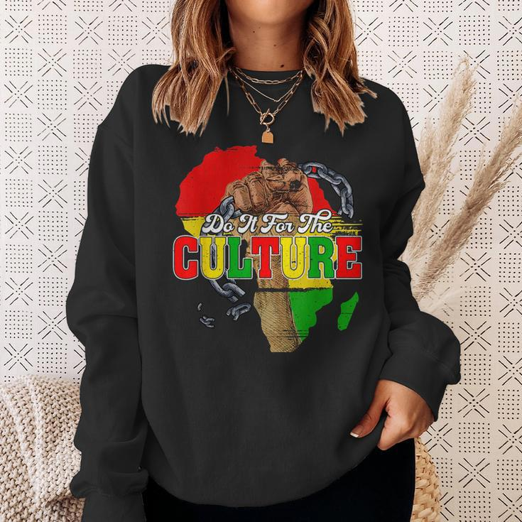 Do It For-The-Culture Junenth Map Black History Month Sweatshirt Gifts for Her