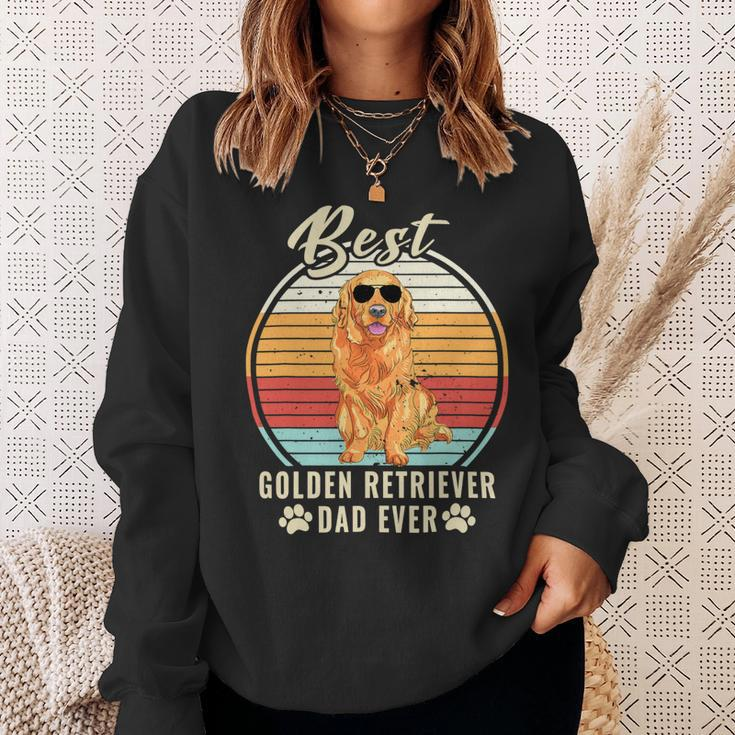 Dogs Best Golden Retriever Dad Ever Fathers Day Dog Gift Sweatshirt Gifts for Her