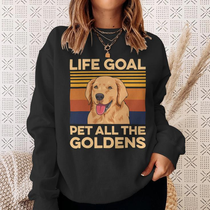 Dogs Design For A Golden Retriever Owner Sweatshirt Gifts for Her