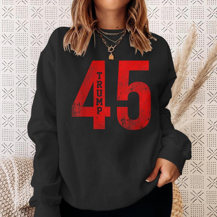 Donald Trump 45 Football Jersey Pro Trump Sweatshirt Gifts for Her
