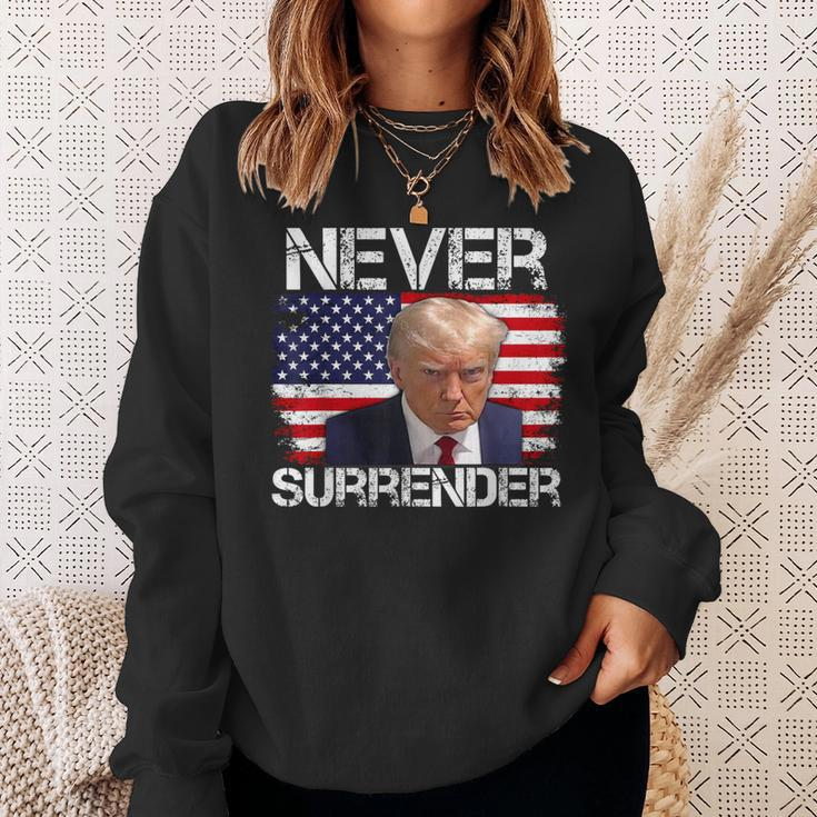 Donald Trump Shot Never Surrender 20024 Sweatshirt Gifts for Her