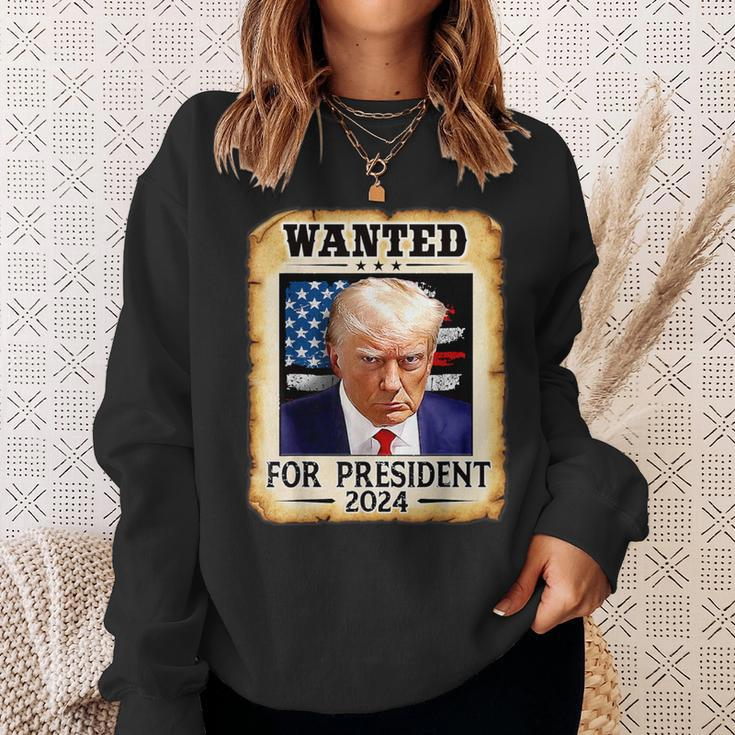 Donald Trump Shot Wanted For US President 2024 Sweatshirt Gifts for Her