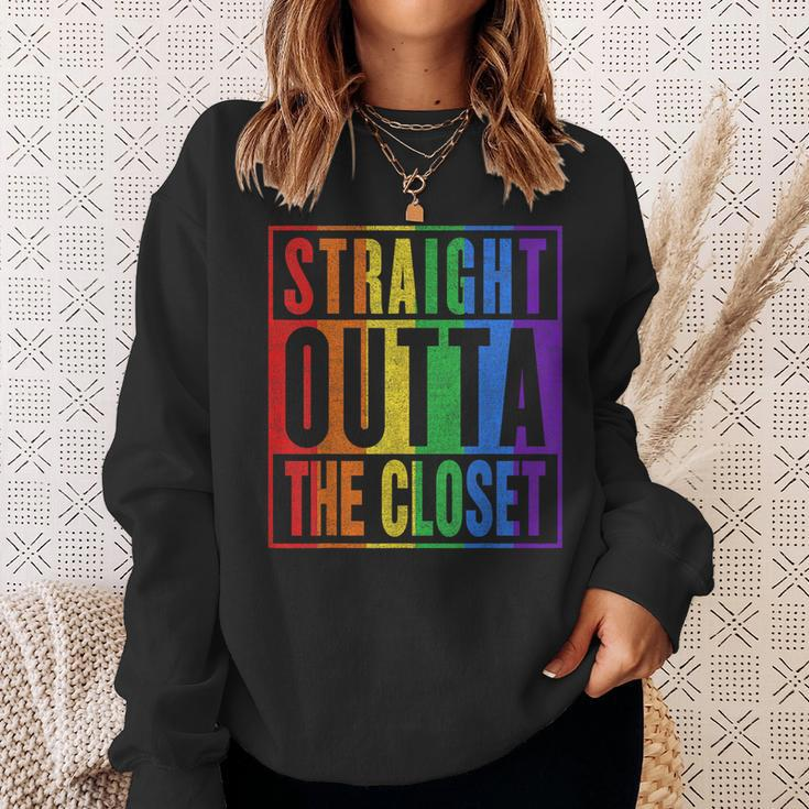Dont Hide Your Gay Les Bi Tran - Come Outta The Closet Lgbt Sweatshirt Gifts for Her