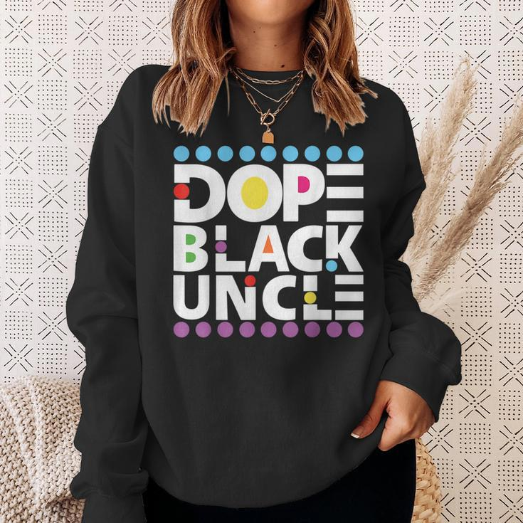 Dope Black Family Junenth 1865 Funny Dope Black Uncle Sweatshirt Gifts for Her