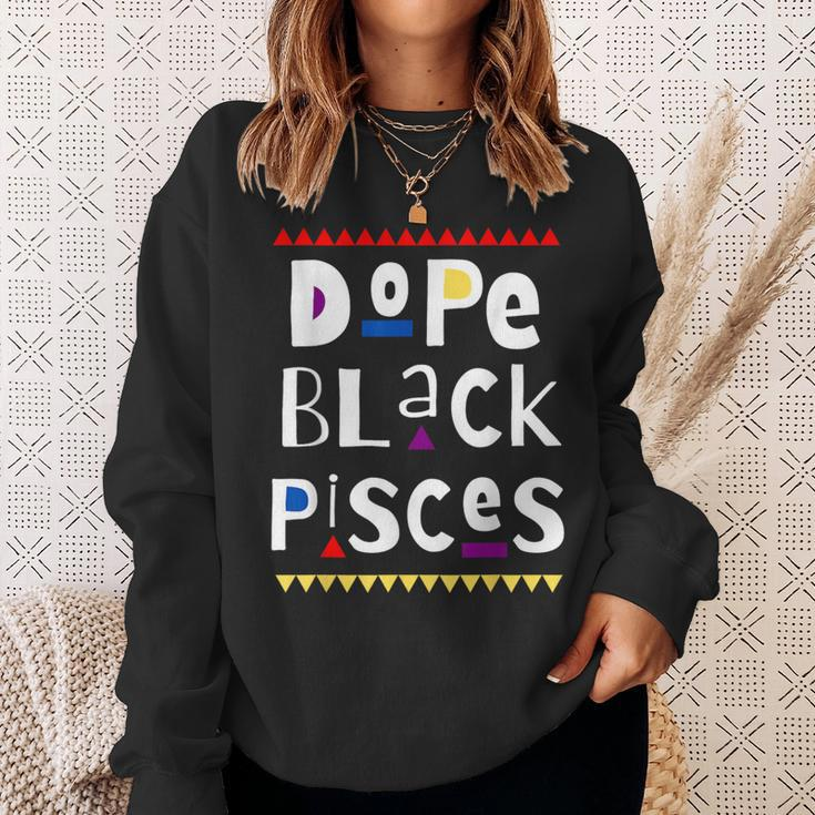 Dope Black Pisces Sweatshirt Gifts for Her