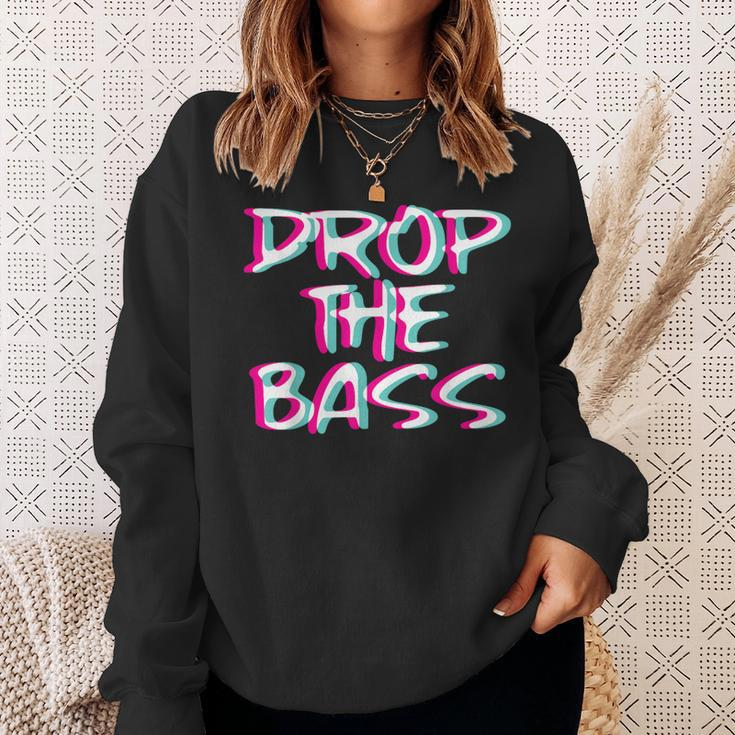 Drop The Bass Outfit I Trippy Edm Festival Clothing Techno Sweatshirt Gifts for Her