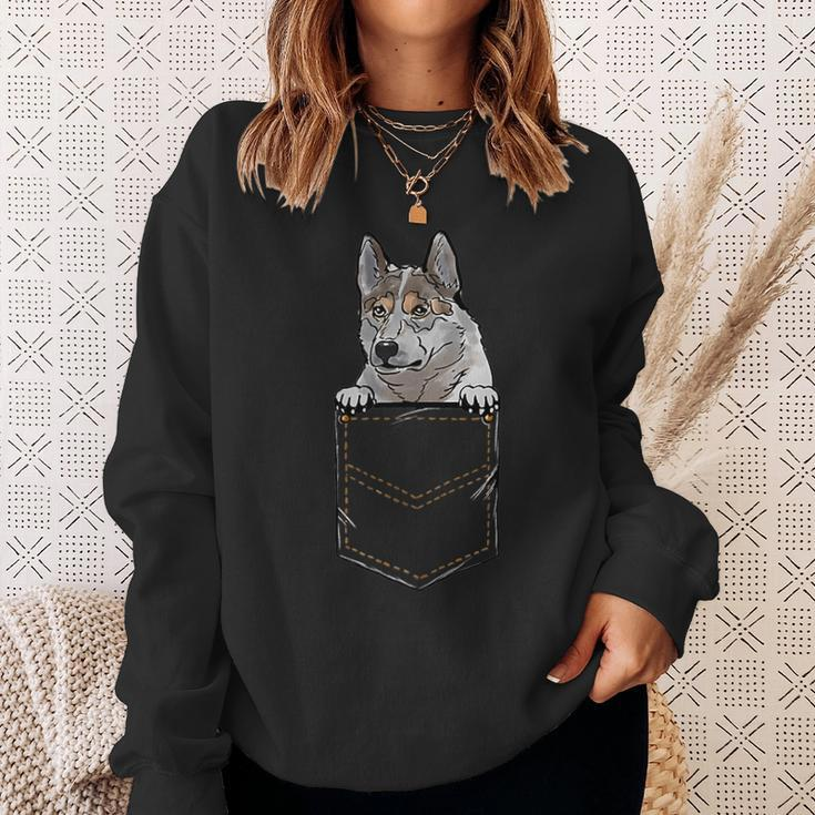 East-Siberian Laika Puppy For A Dog Owner Pet Pocket Sweatshirt Gifts for Her