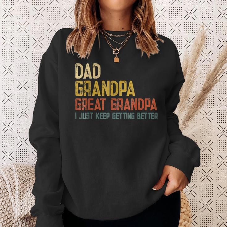 Fathers Day Dad Grandpa Great Grandpa Sweatshirt Gifts for Her