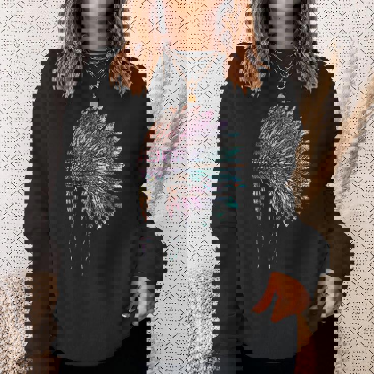 Feathers Headdress Native American Roots Native American Sweatshirt Gifts for Her