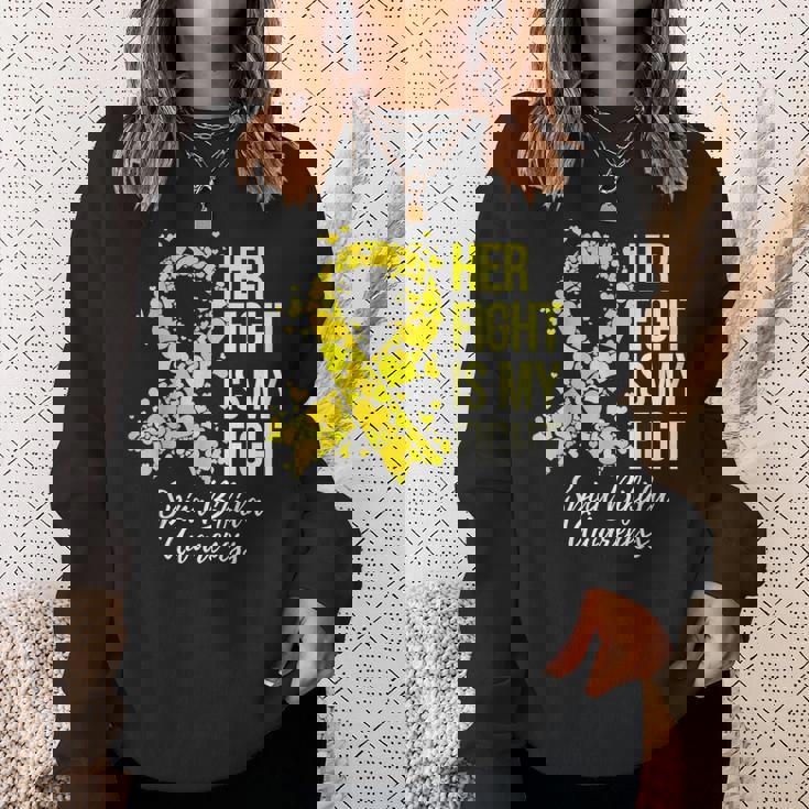 Her Fight Is My Fight Spina Bifida Awareness Sweatshirt Gifts for Her
