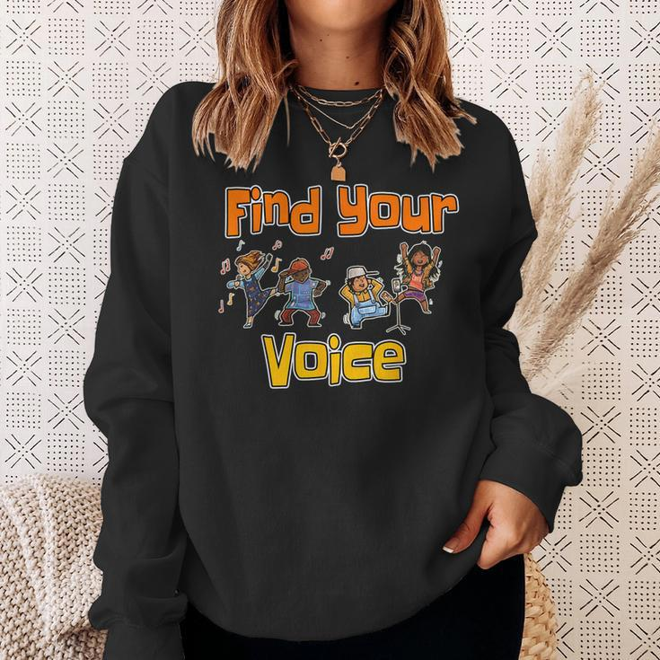 Find Your Voice Summer Reading Program 2023 Library Books Sweatshirt Gifts for Her