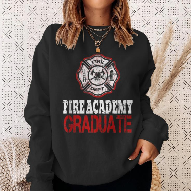 Fire Academy Graduate Fireman Graduation Sweatshirt Gifts for Her