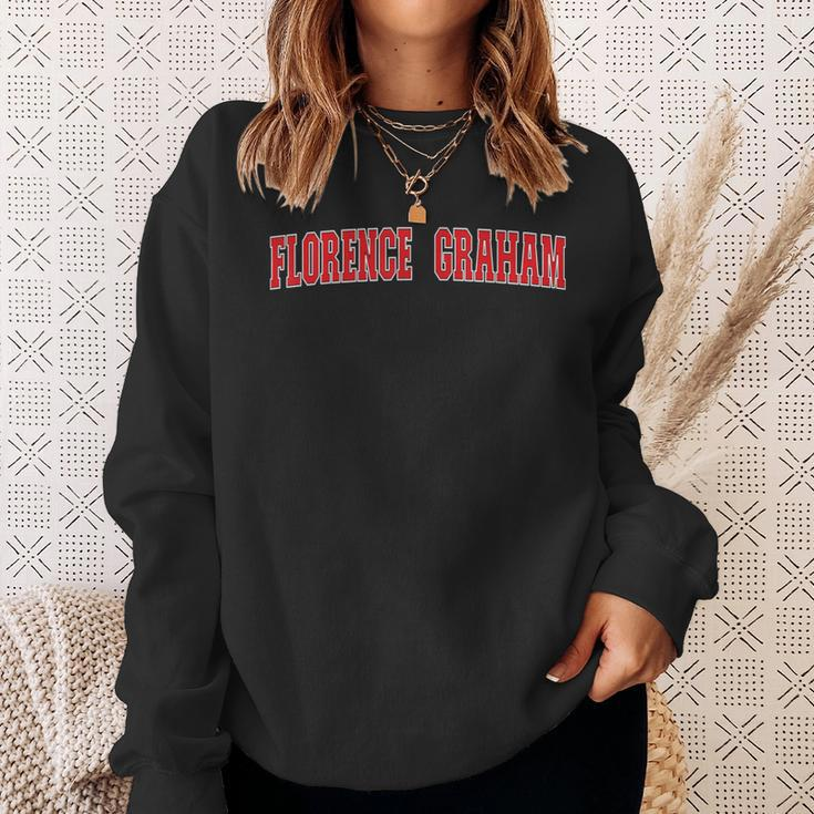 Florence-Graham California Souvenir Trip College Style Red Sweatshirt Gifts for Her