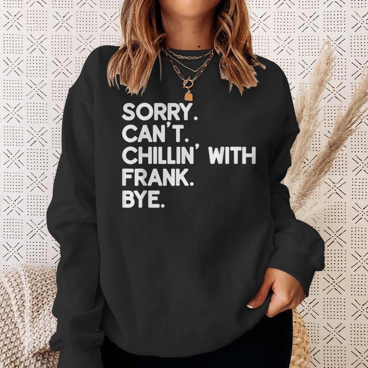 Frank First Name Funny Personalized Named Friend Of Sweatshirt Gifts for Her