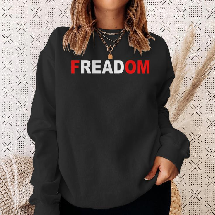 Freadom For Book Lovers Bookworms Sweatshirt Gifts for Her