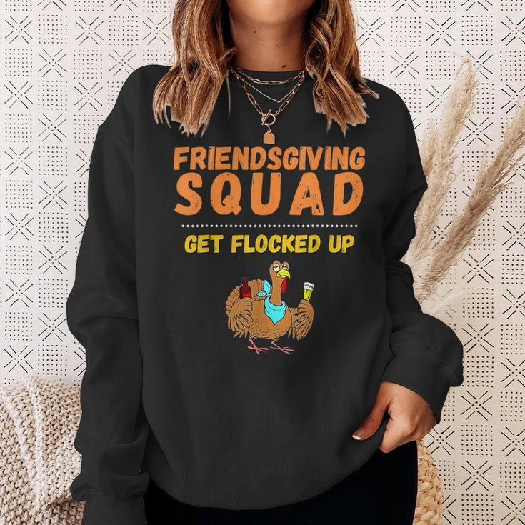 Friendsgiving Squad Get Flocked Up Matching Friendsgiving Sweatshirt Gifts for Her