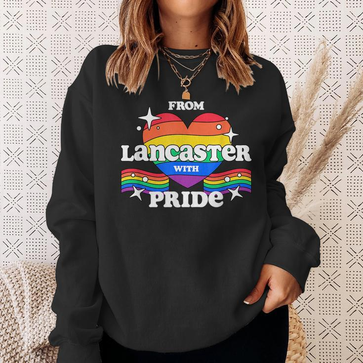 From Lancaster With Pride Lgbtq Gay Lgbt Homosexual Sweatshirt Gifts for Her