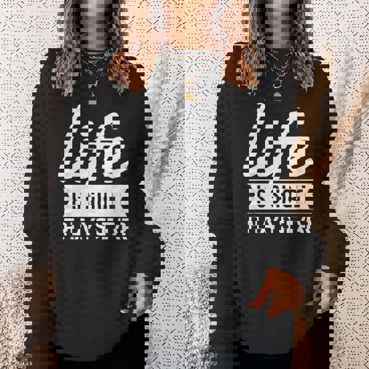 Fun Musician Life Is Short Play Sitar Sweatshirt Gifts for Her Fun Musician Life Is Short Play Sitar Sweatshirt Gifts for Her