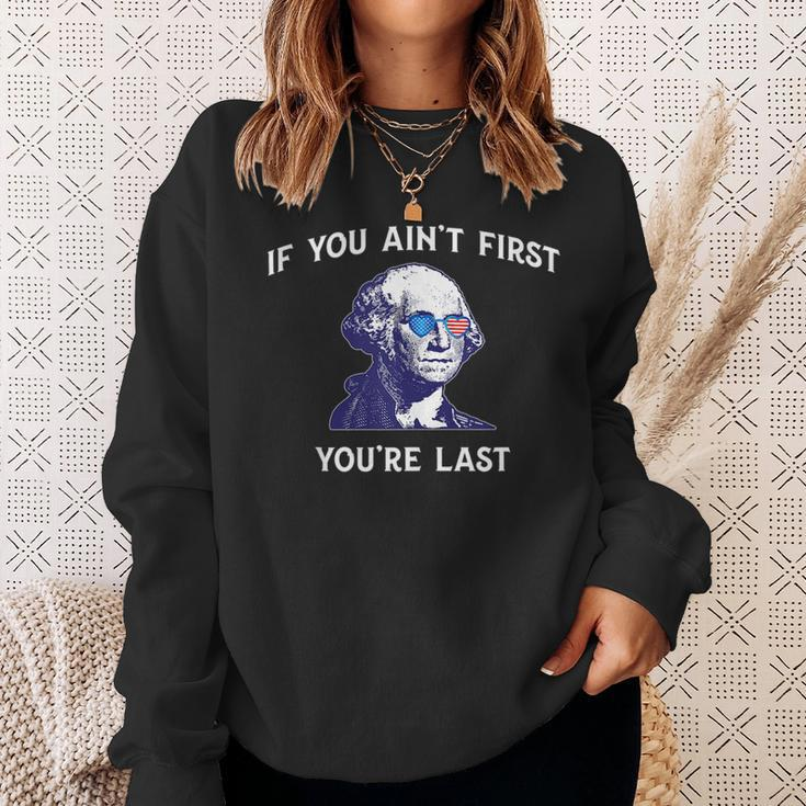 Funny 4Th Of July George Washington Independence Sweatshirt Gifts for Her