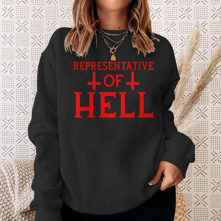 Antichrist Satanism Satanic Occult Satan Goat Atheist Sweatshirt Gifts for Her