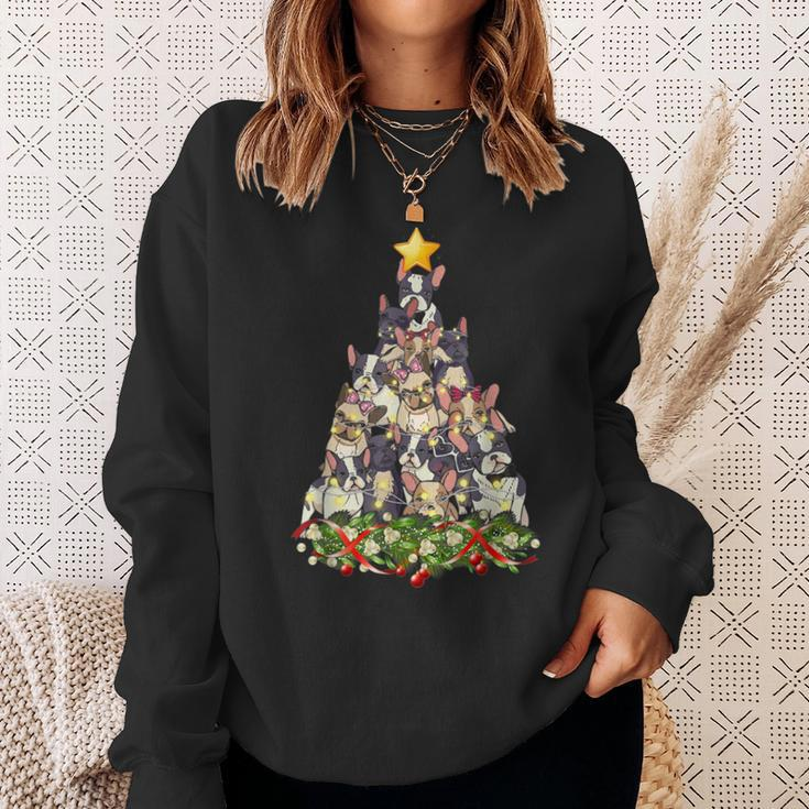 Christmas Tree French Bulldog Ugly Christmas Sweaters Sweatshirt Gifts for Her