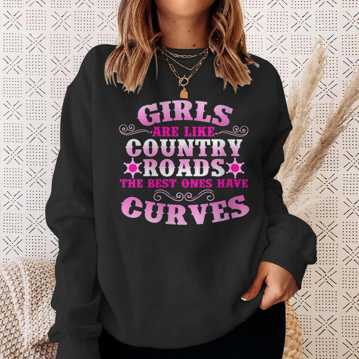 Funny Country Gift For Girls Women Cool Western Cowgirl Farm Gift For Womens Sweatshirt Gifts for Her