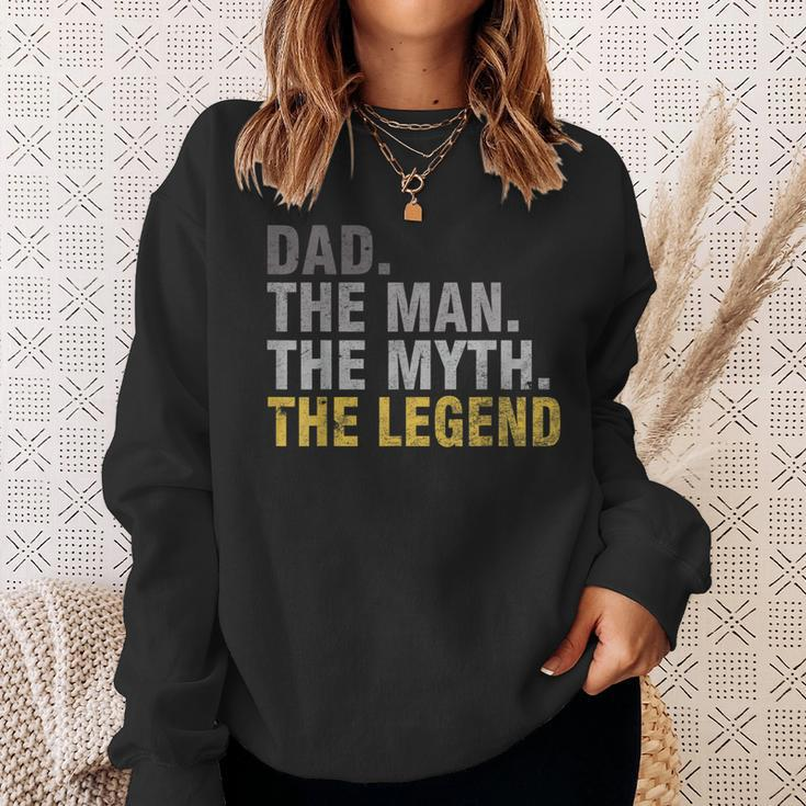 Dad The Man The Myth The LegendFather's Day Sweatshirt Gifts for Her