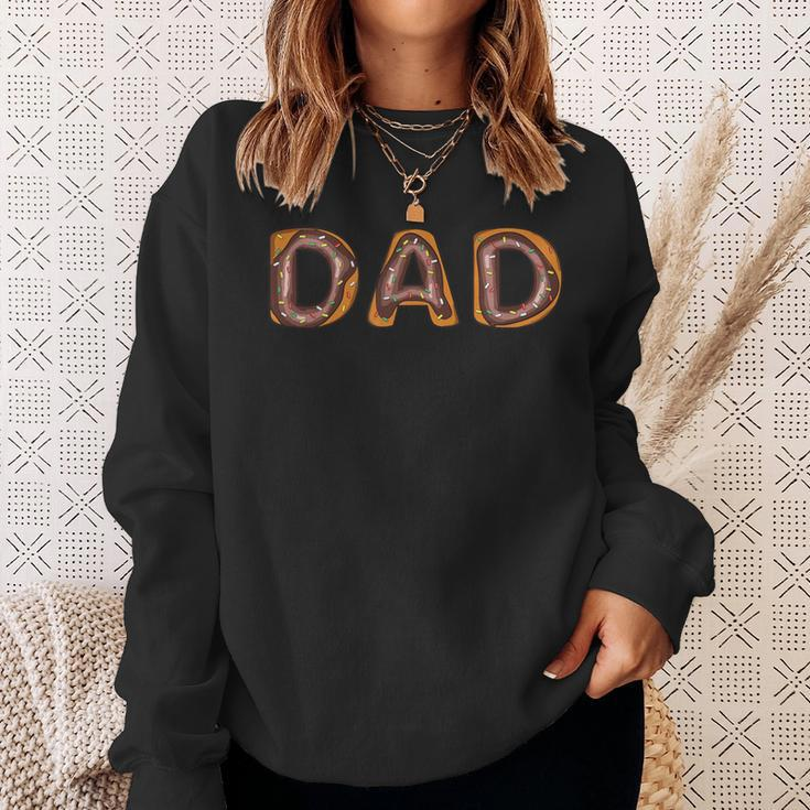 Donut Dad Donut Lover Father's Day For Dad Sweatshirt Gifts for Her